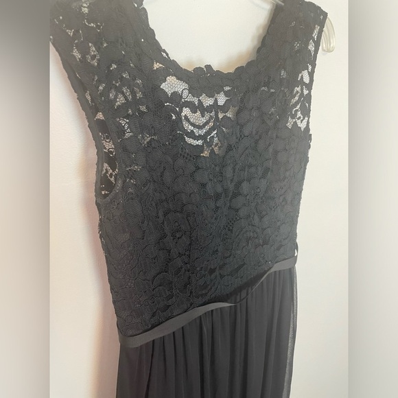 David’s Bridal Bridesmaid Dress Black 2 - Picture 2 of 5